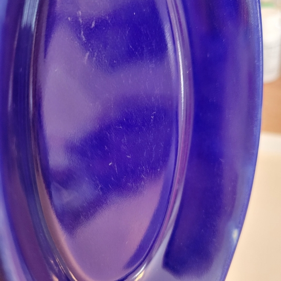 Vintage USA Ceramic Cobalt Blue Small Gratin Dish ~ MCM ~ FINAL PRICE - Picture 11 of 12